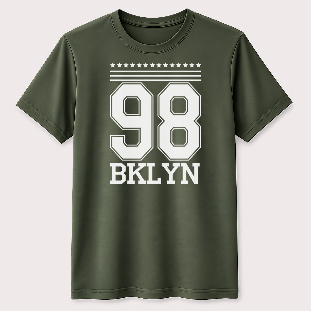 98 BKLYN Varsity Graphic T-Shirt Classic Brooklyn Streetwear Tee