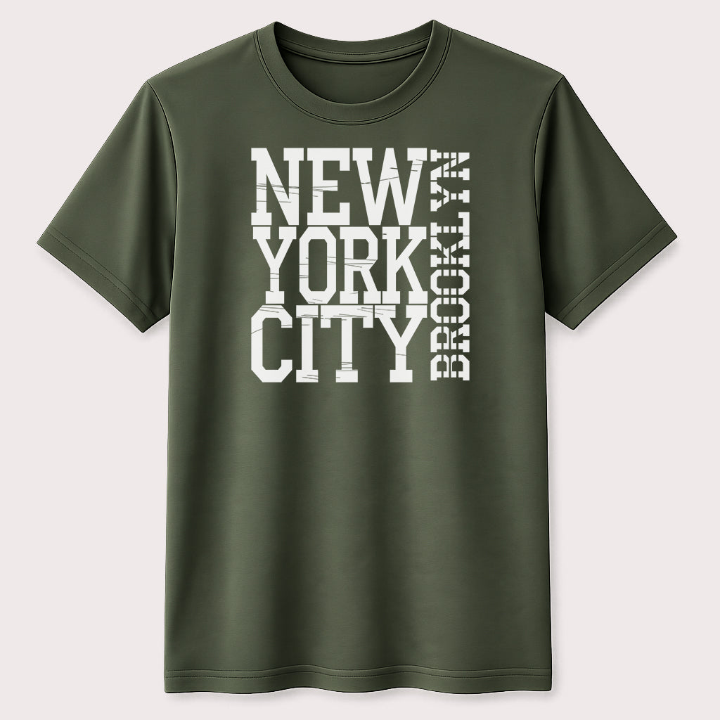 New York City Brooklyn Distressed Graphic T-Shirt Urban Streetwear Tee