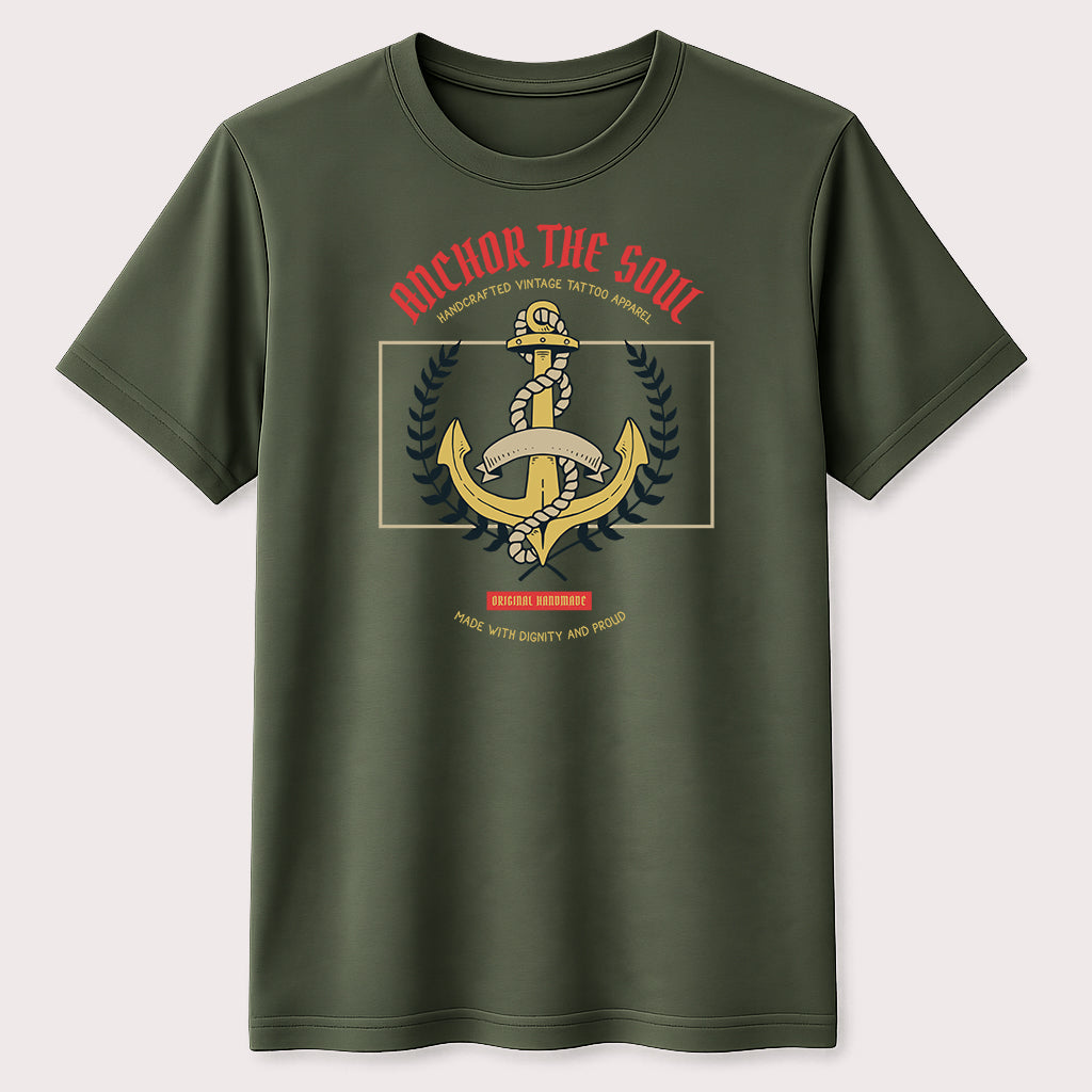 Anchor The Soul Graphic T-Shirt Nautical Maritime Sailor Unisex Tee