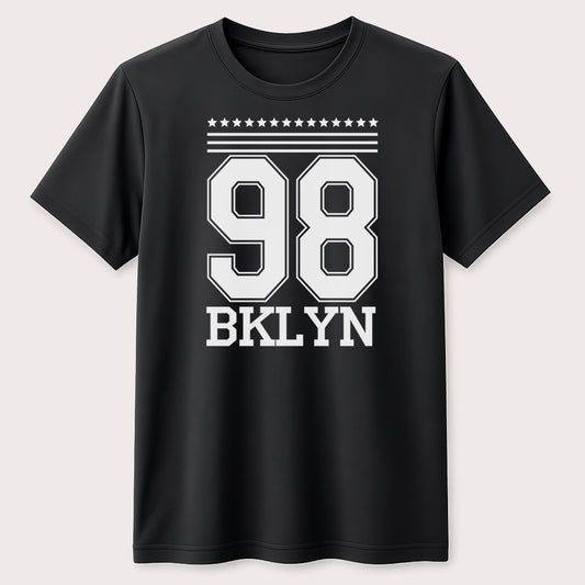 98 BKLYN Varsity Graphic T-Shirt Classic Brooklyn Streetwear Tee
