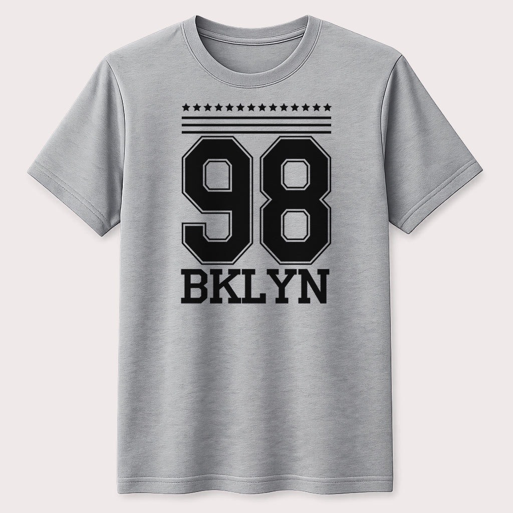 98 BKLYN Varsity Graphic T-Shirt Classic Brooklyn Streetwear Tee