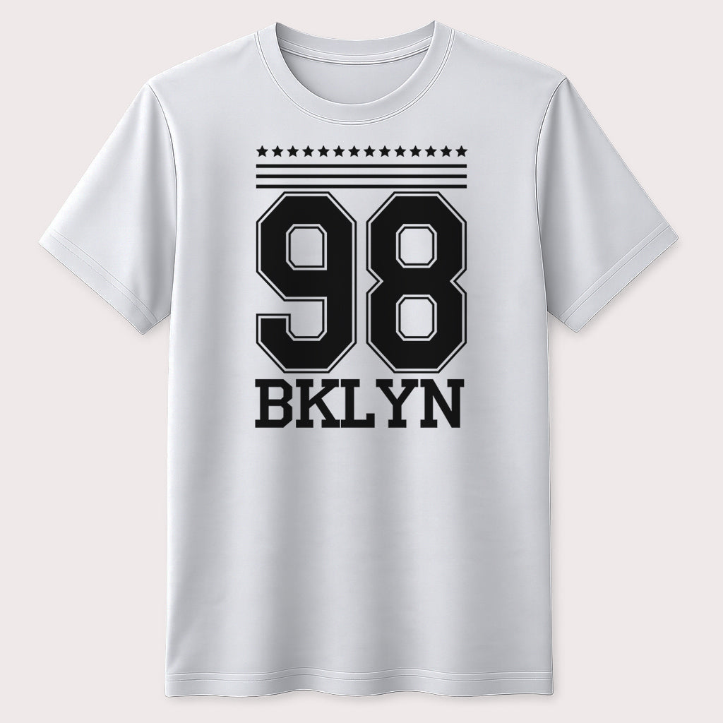 98 BKLYN Varsity Graphic T-Shirt Classic Brooklyn Streetwear Tee