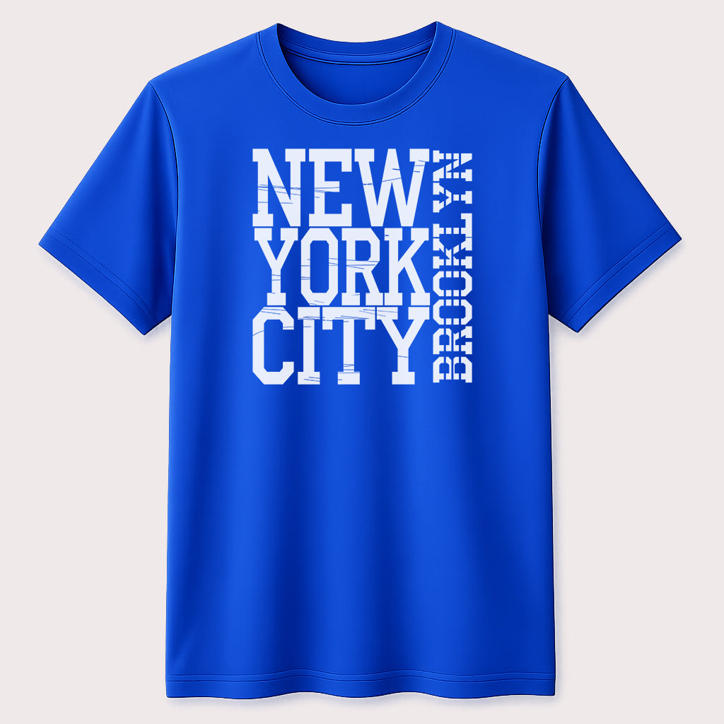 New York City Brooklyn Distressed Graphic T-Shirt Urban Streetwear Tee