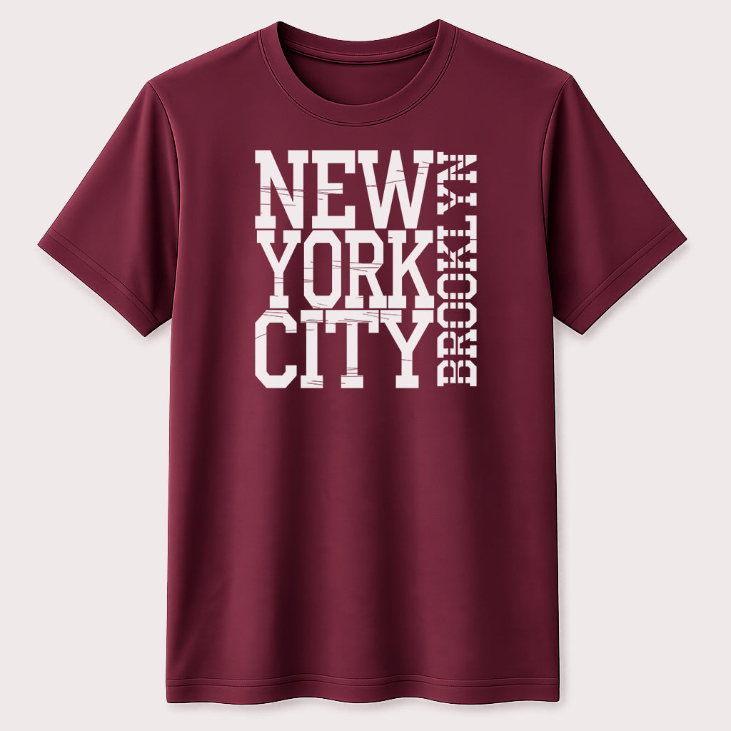 New York City Brooklyn Distressed Graphic T-Shirt Urban Streetwear Tee