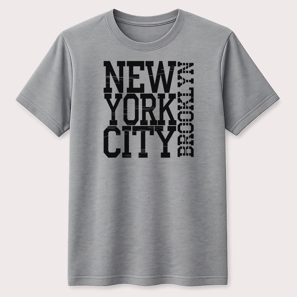 New York City Brooklyn Distressed Graphic T-Shirt Urban Streetwear Tee