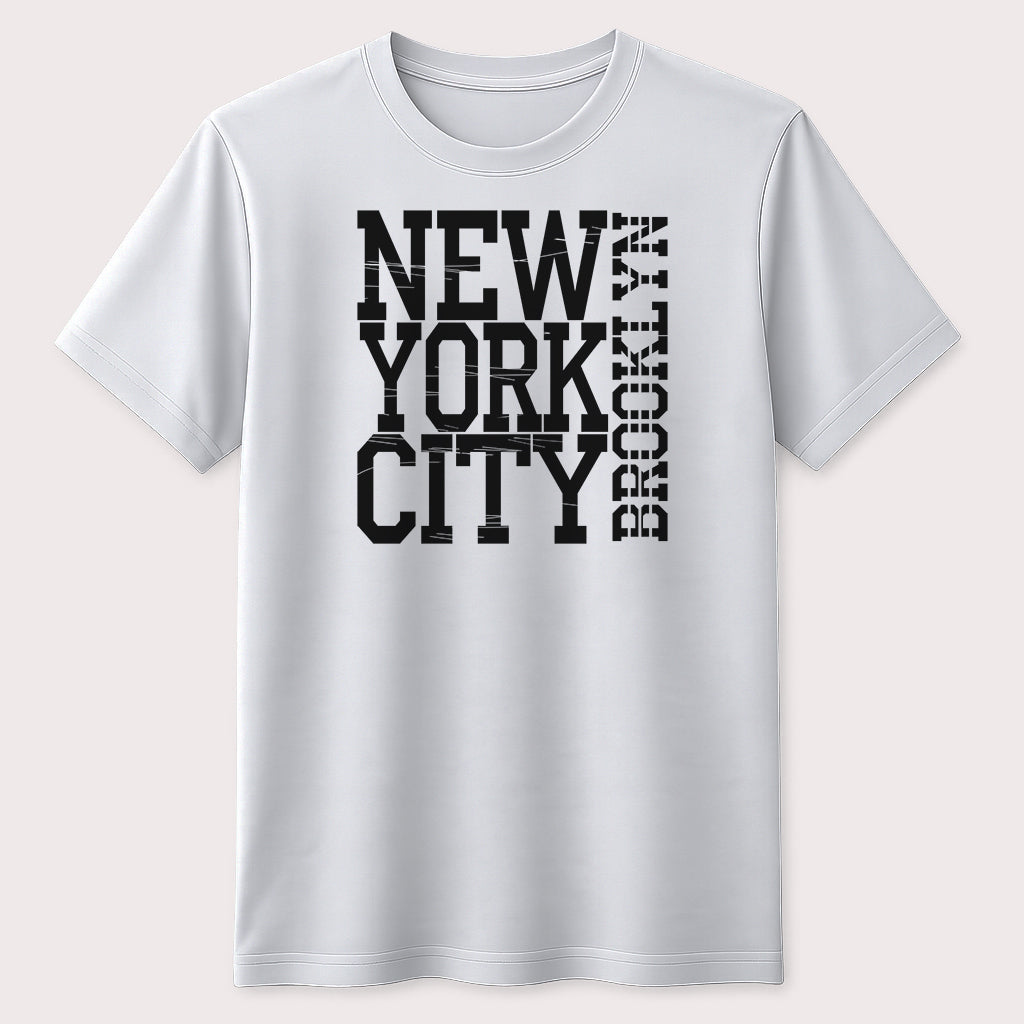 New York City Brooklyn Distressed Graphic T-Shirt Urban Streetwear Tee