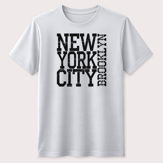 New York City Brooklyn Distressed Graphic T-Shirt Urban Streetwear Tee