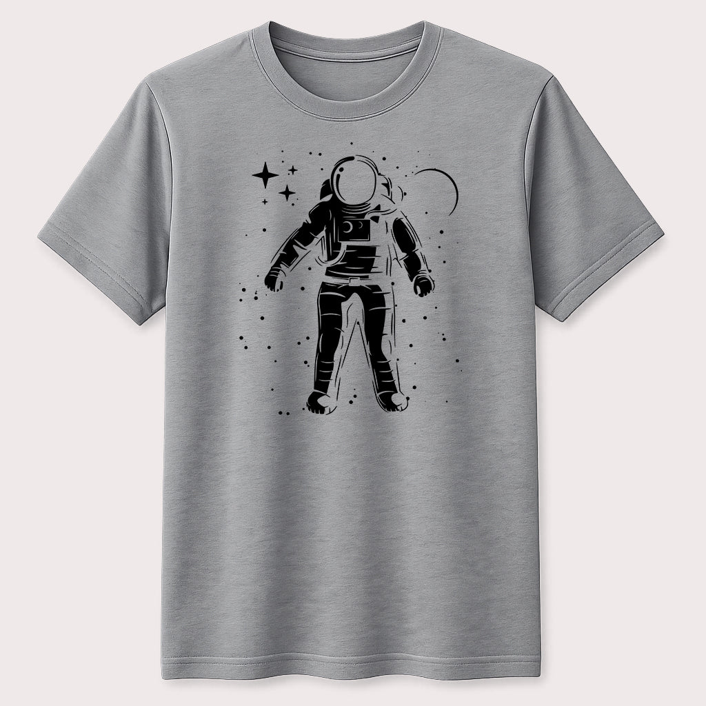 Astronaut in Space Graphic T-Shirt Cosmic Adventure Galaxy Unisex Tee