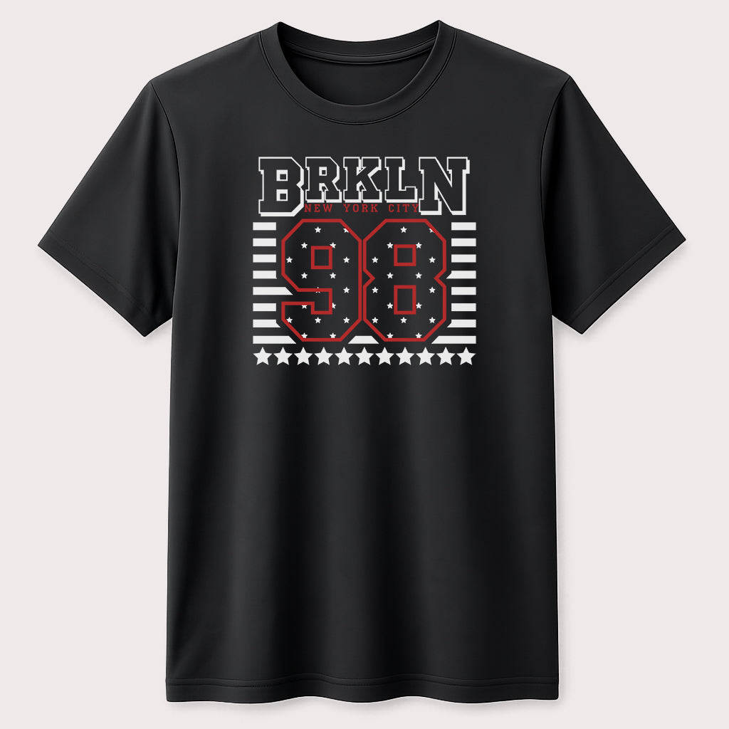 BRKLN 98 New York City Graphic T-Shirt Vintage Brooklyn Varsity Streetwear Unisex Tee