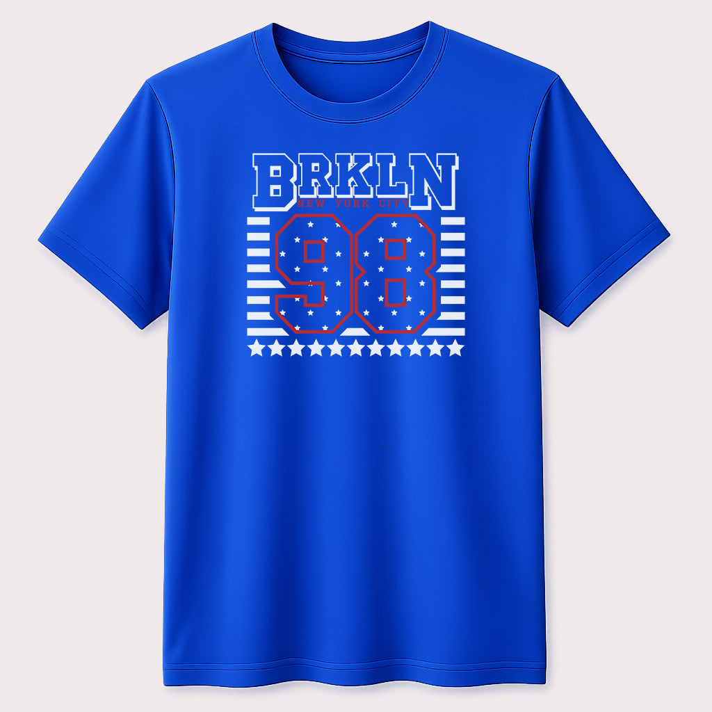 BRKLN 98 New York City Graphic T-Shirt Vintage Brooklyn Varsity Streetwear Unisex Tee
