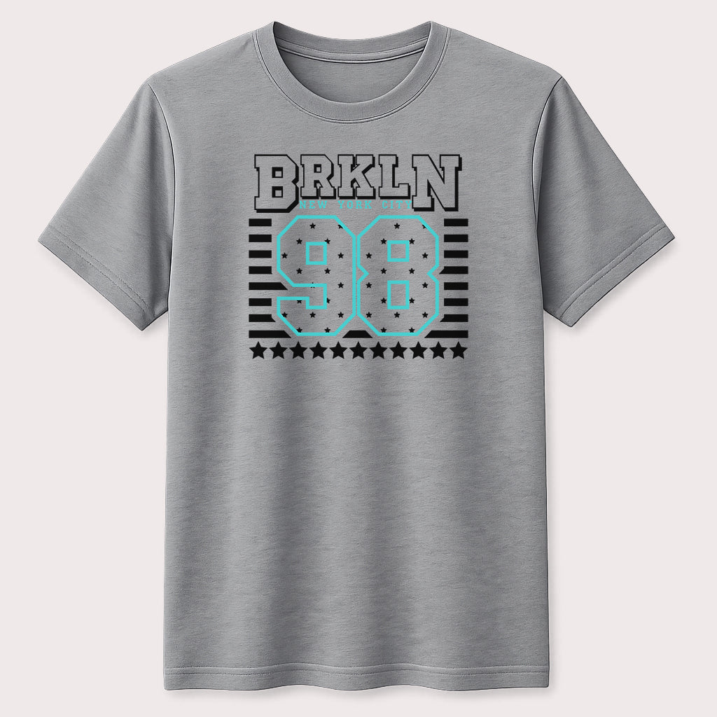 BRKLN 98 New York City Graphic T-Shirt Vintage Brooklyn Varsity Streetwear Unisex Tee