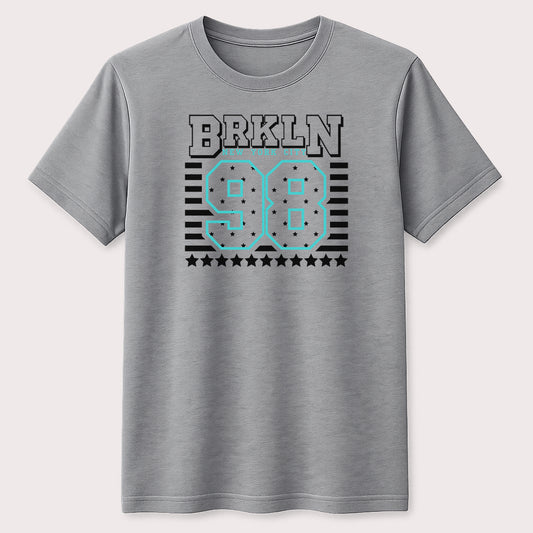 BRKLN 98 New York City Graphic T-Shirt Vintage Brooklyn Varsity Streetwear Unisex Tee