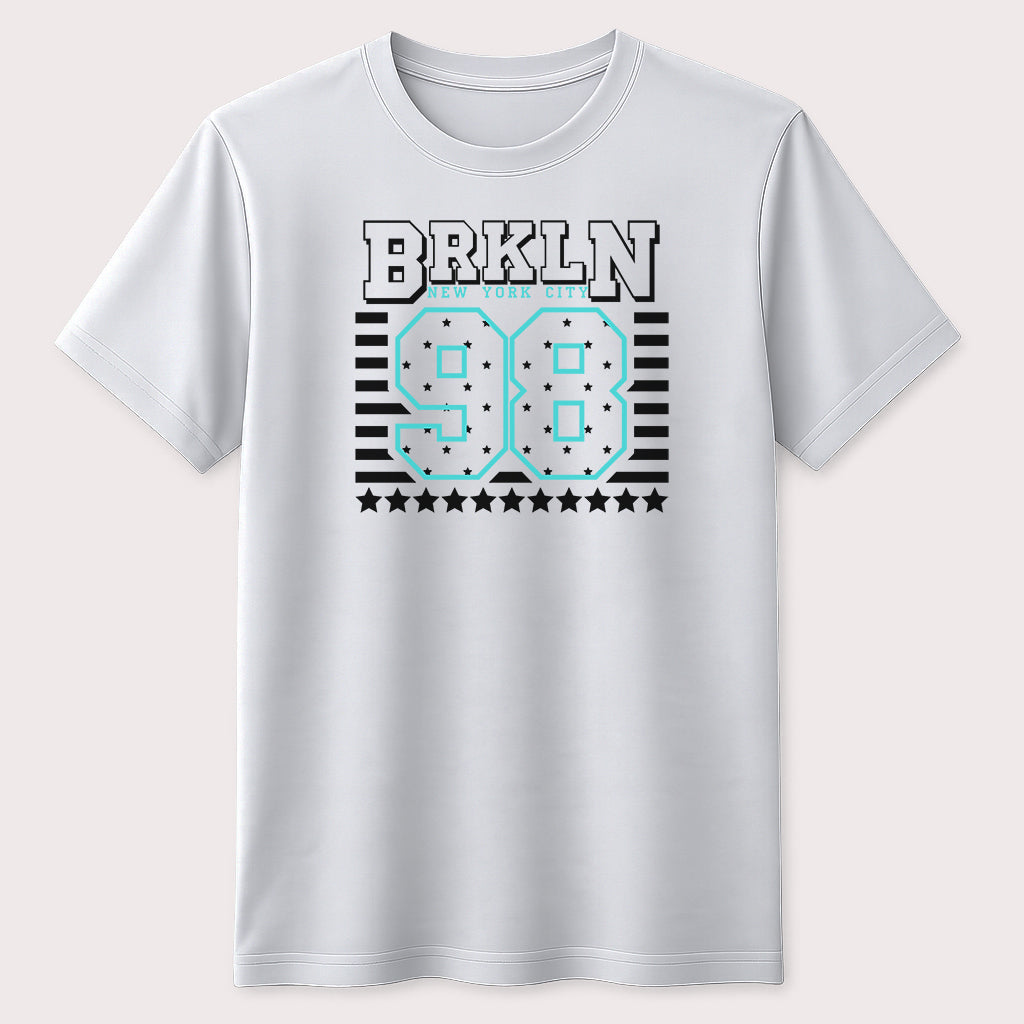 BRKLN 98 New York City Graphic T-Shirt Vintage Brooklyn Varsity Streetwear Unisex Tee