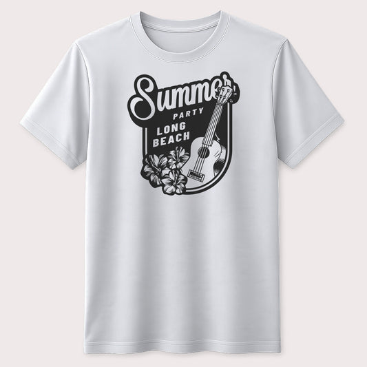 Summer Party Long Beach Graphic T-Shirt Tropical Beach Vacation Unisex Tee