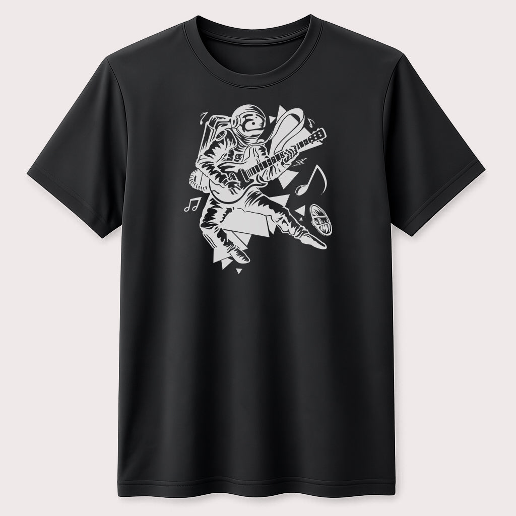 Space Guitarist Graphic Tee Music Lover Rock Fan Astronaut Unisex Tee
