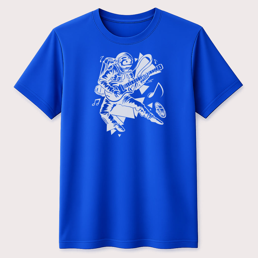 Space Guitarist Graphic Tee Music Lover Rock Fan Astronaut Unisex Tee