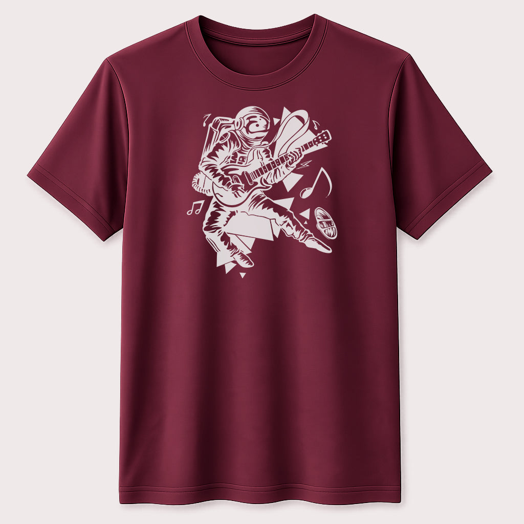 Space Guitarist Graphic Tee Music Lover Rock Fan Astronaut Unisex Tee