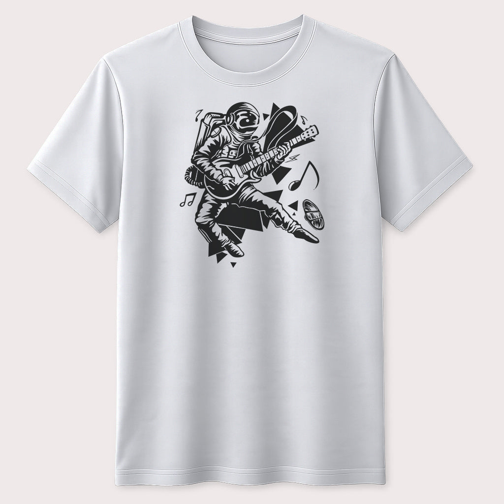 Space Guitarist Graphic Tee Music Lover Rock Fan Astronaut Unisex Tee