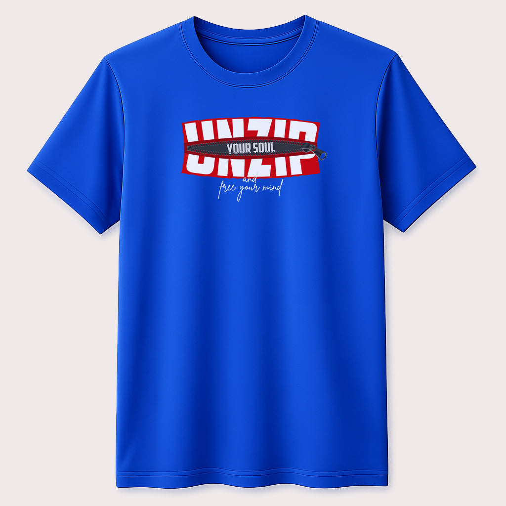 Zip Your Soul Graphic T-Shirt Positive Inspirational Quote Unisex Tee