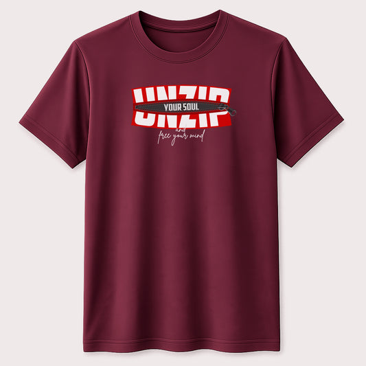 Zip Your Soul Graphic T-Shirt Positive Inspirational Quote Unisex Tee