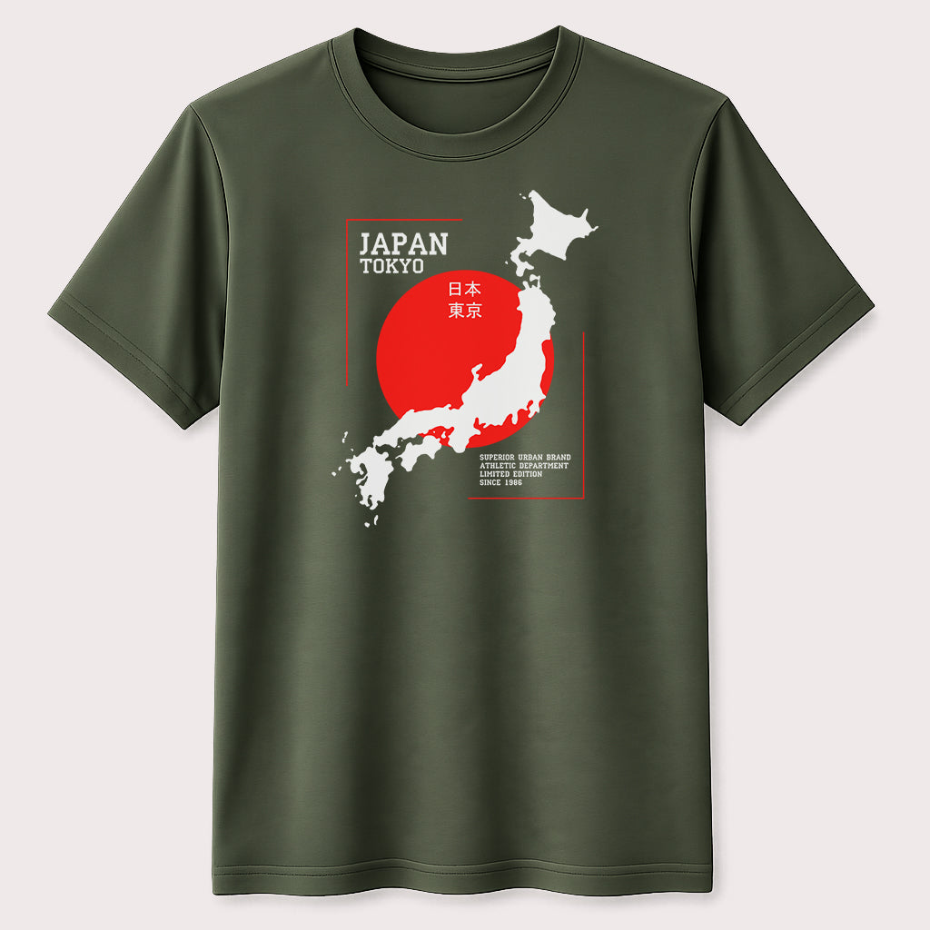 Japan Tokyo Graphic T-Shirt Japanese Flag Travel Unisex Tee