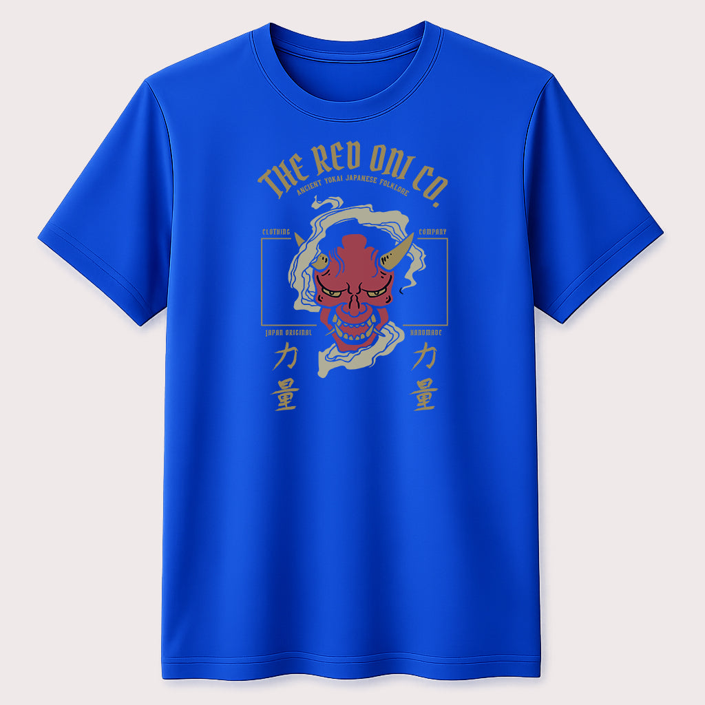Red Oni Yokai Graphic T-Shirt Japanese Folklore Unisex Tee