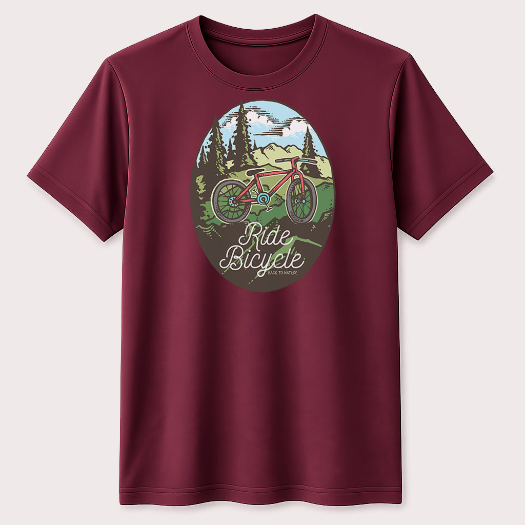 Ride Bicycle Graphic T-Shirt Cycling Outdoor Adventure Unisex Tee