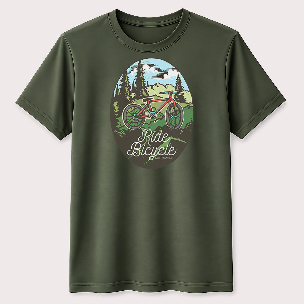 Ride Bicycle Graphic T-Shirt Cycling Outdoor Adventure Unisex Tee