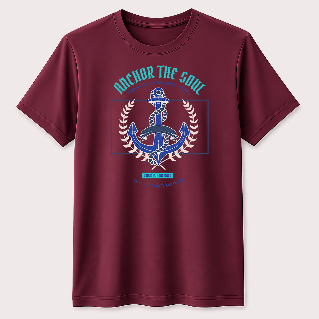 Anchor The Soul Graphic T-Shirt Nautical Maritime Sailor Unisex Tee