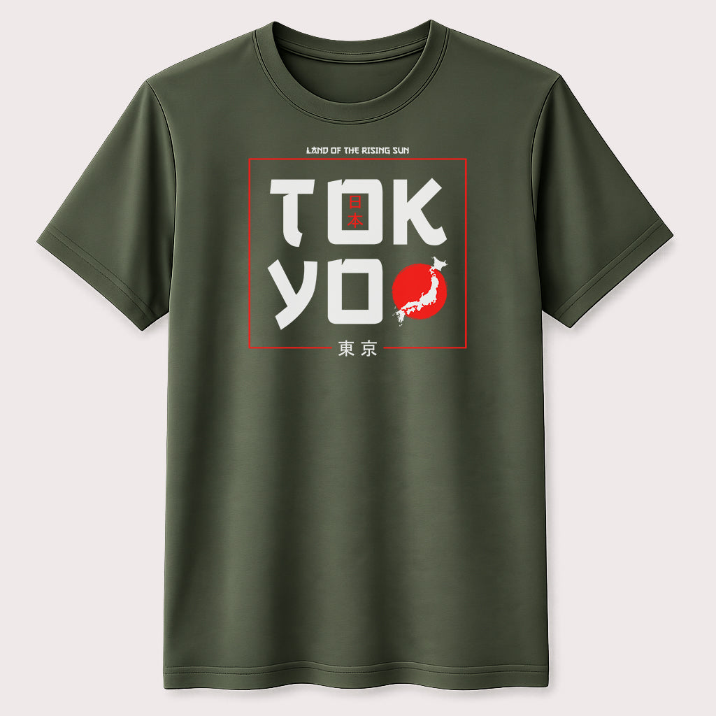 Tokyo Japan Graphic T-Shirt Rising Sun Travel Unisex Tee