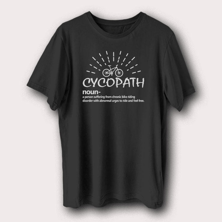 Cycopath Noun Bicycle Cycling Men's T-Shirt