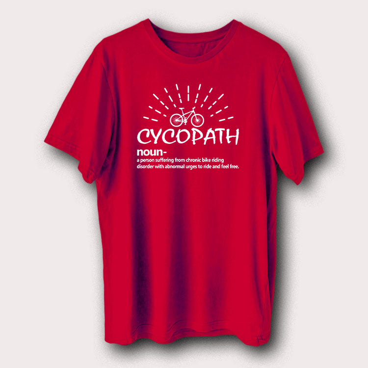 Cycopath Noun Bicycle Cycling Men's T-Shirt