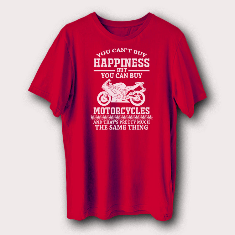 You Can't Buy Happiness But You Can Buy Motorcycles Biker Men's T-Shirt