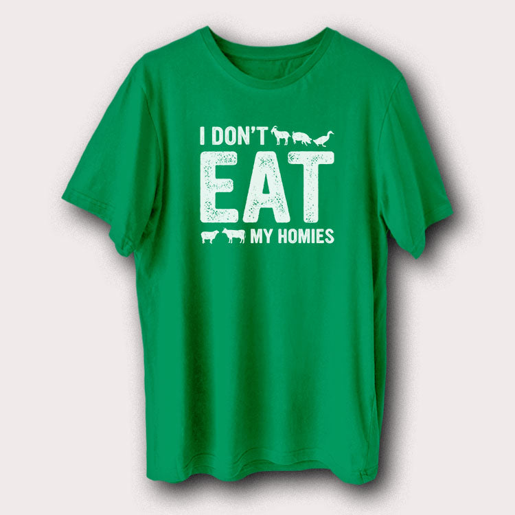 I Don't Eat My Homies Vegan Vegetarian Men's T-Shirt