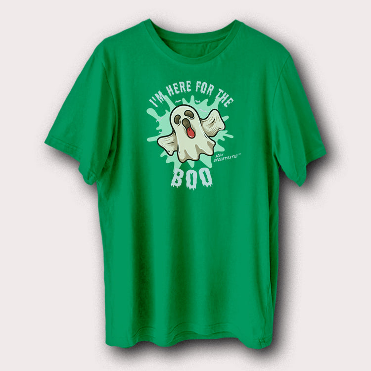 I'm Here For The Boo Ghost Halloween Men's T-Shirt
