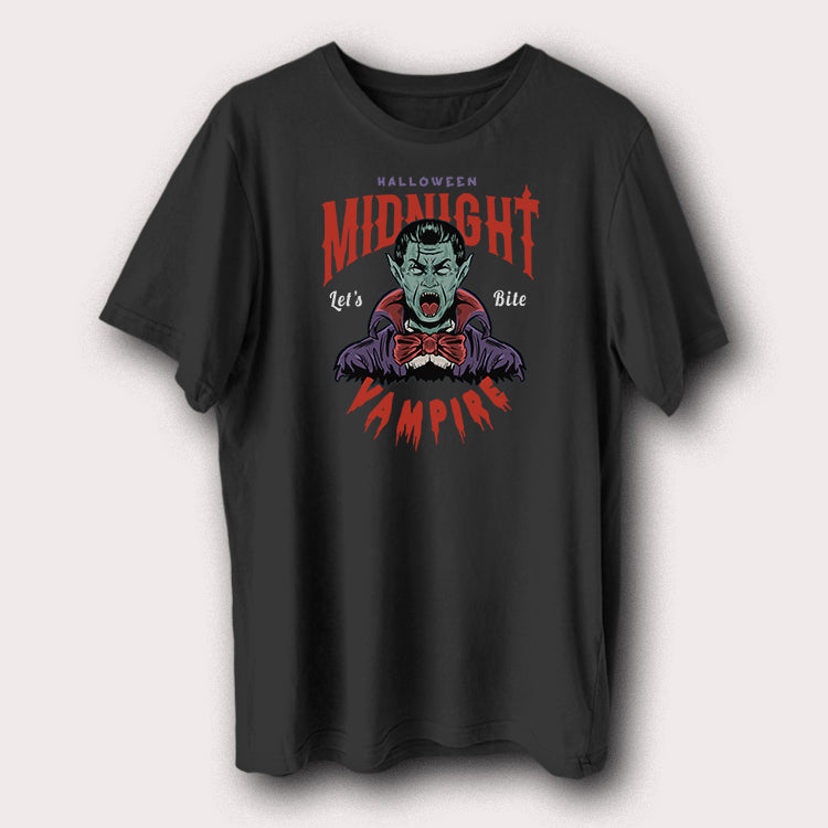 Halloween Midnight Vampire Let’s Bite Scary Halloween Men's T-Shirt