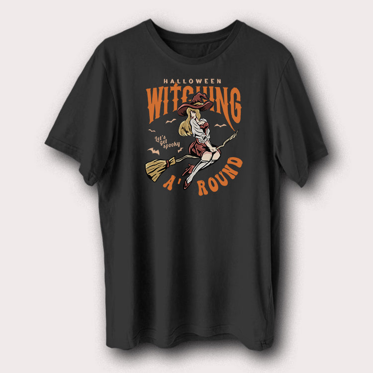 Halloween Witching A’ Round Lets Get Spooky Halloween Men's T-Shirt