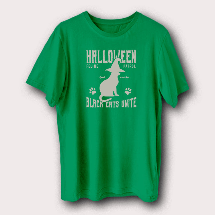 Halloween Black Cats Unite Funny Halloween Men's T-Shirt