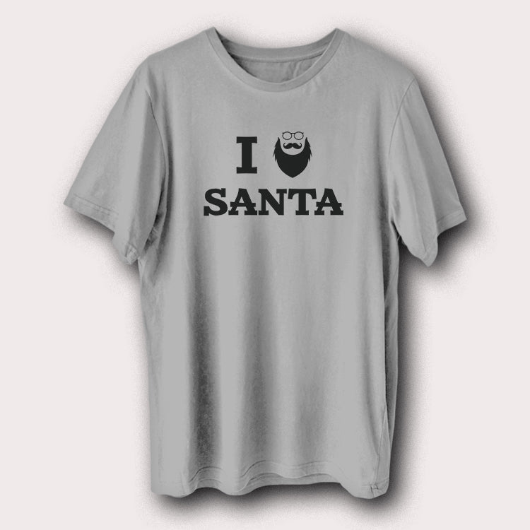 I Love Santa Christmas Day Xmas Santa Claus Men's T-Shirt