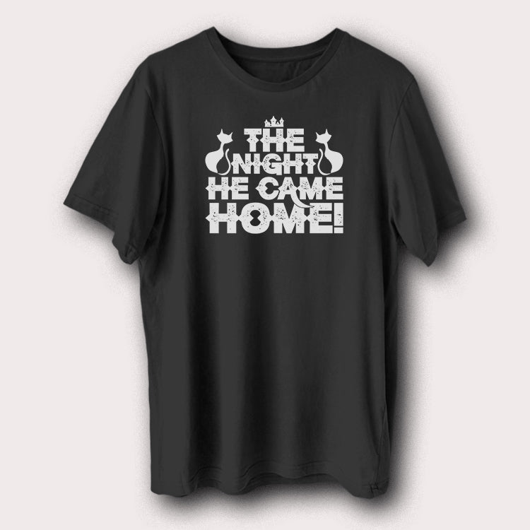 The Night He Came Home Scary Cats Halloween Day Men's T-Shirt