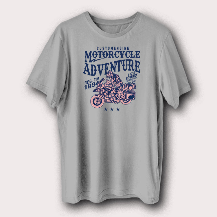 Motorcycle Adventure Vintage Rider T-Shirt Bikers & Travel Enthusiasts Graphic Tee