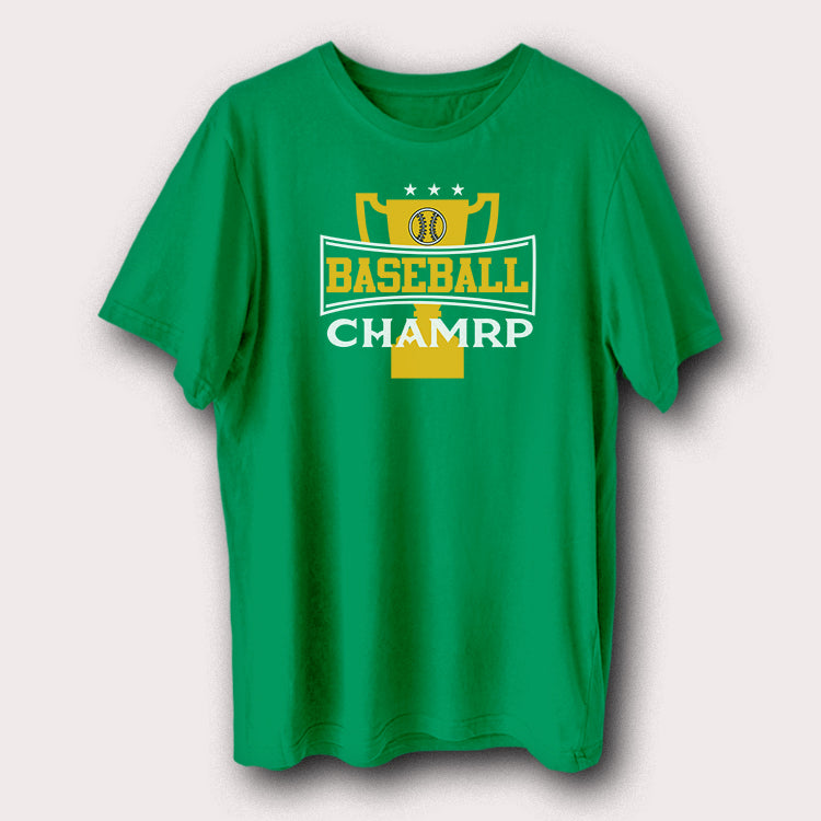 Baseball Champion Trophy T-Shirt Classic Sports Fan Graphic Tee
