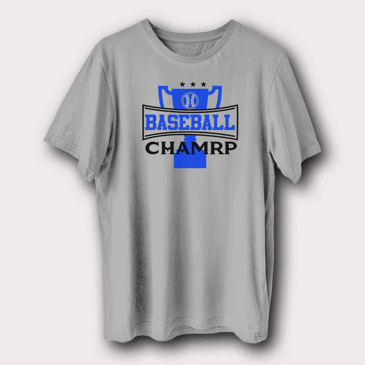 Baseball Champion Trophy T-Shirt Classic Sports Fan Graphic Tee