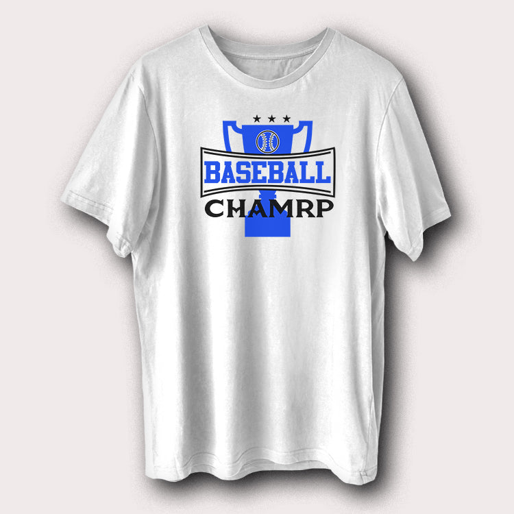 Baseball Champion Trophy T-Shirt Classic Sports Fan Graphic Tee