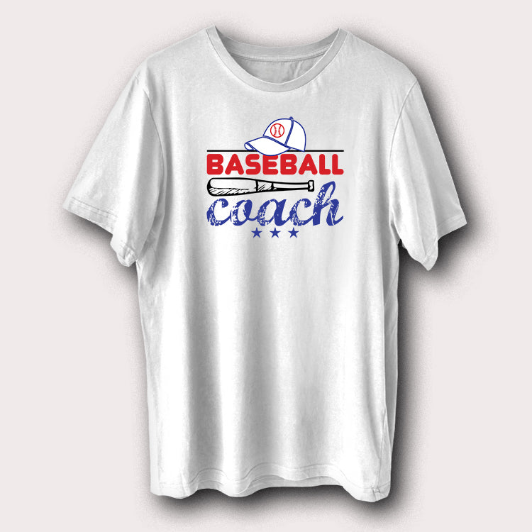 Baseball Coach T-Shirt Vintage Coach Graphic Tee for Coaches & Baseball Fans